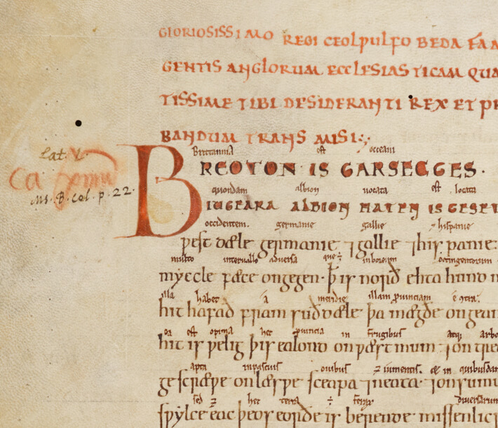 Old English translation of Bede